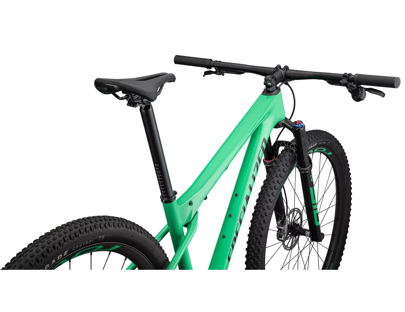 SPECIALIZED Epic WC Expert SRAM GX AXS  Mountain Bike - Gloss Electric Green / Forest Green Pearl - Image 3
