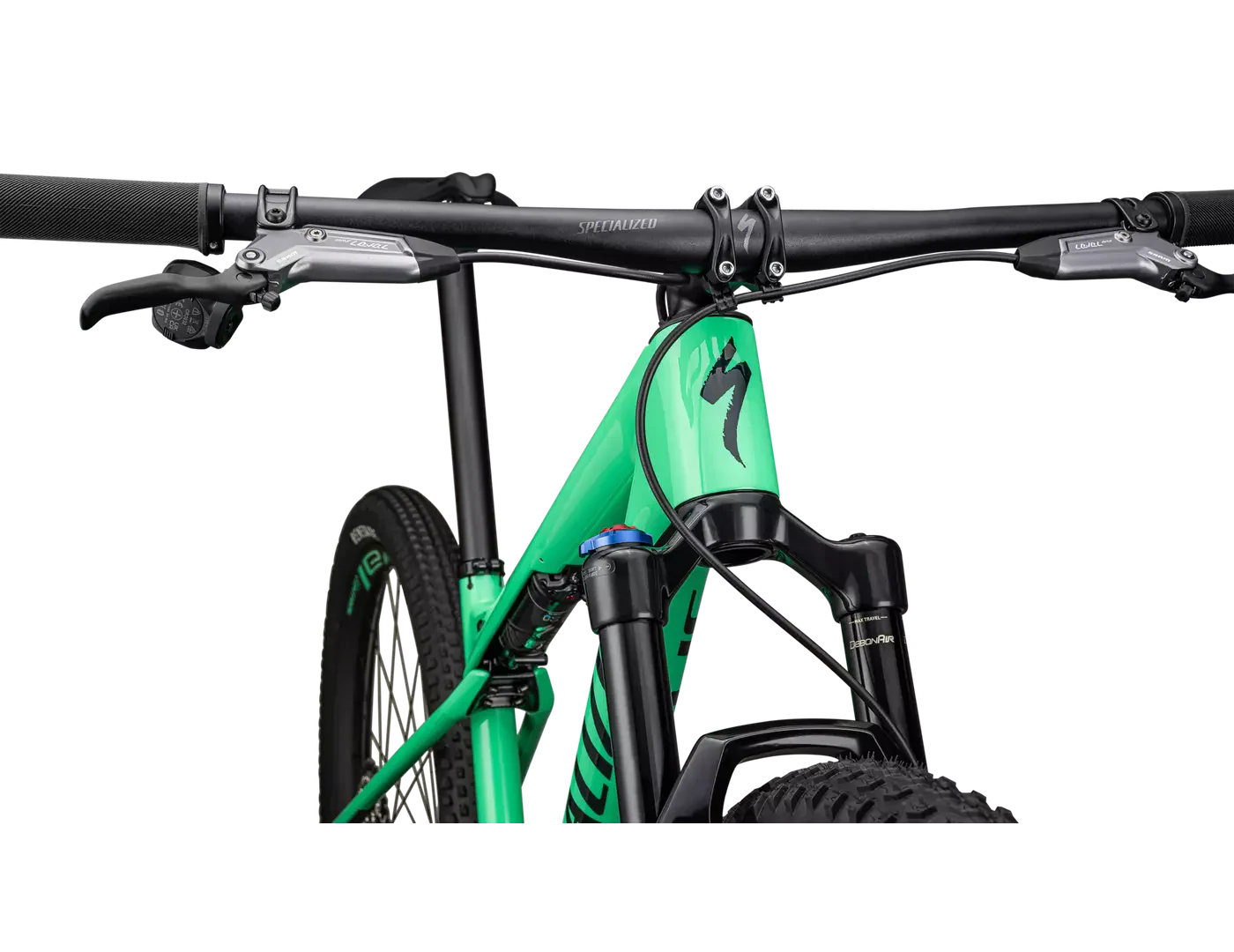 SPECIALIZED Epic WC Expert SRAM GX AXS  Mountain Bike - Gloss Electric Green / Forest Green Pearl - Image 4