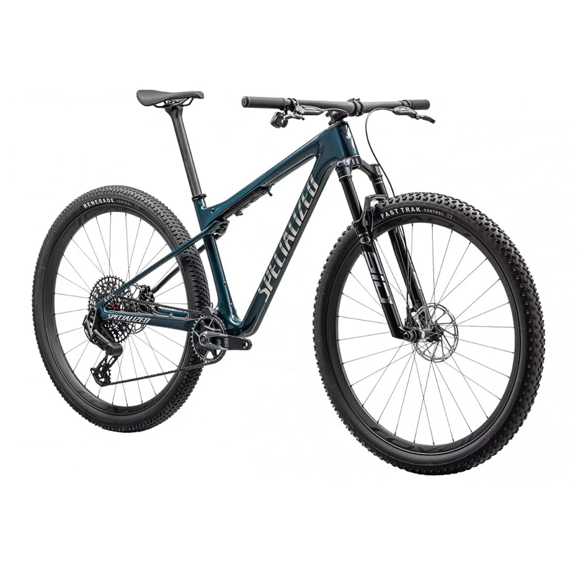 Specialized Epic WC Pro Mountain Bike - GLOSS DEEP LAKE METALLIC / CHROME - Image 2