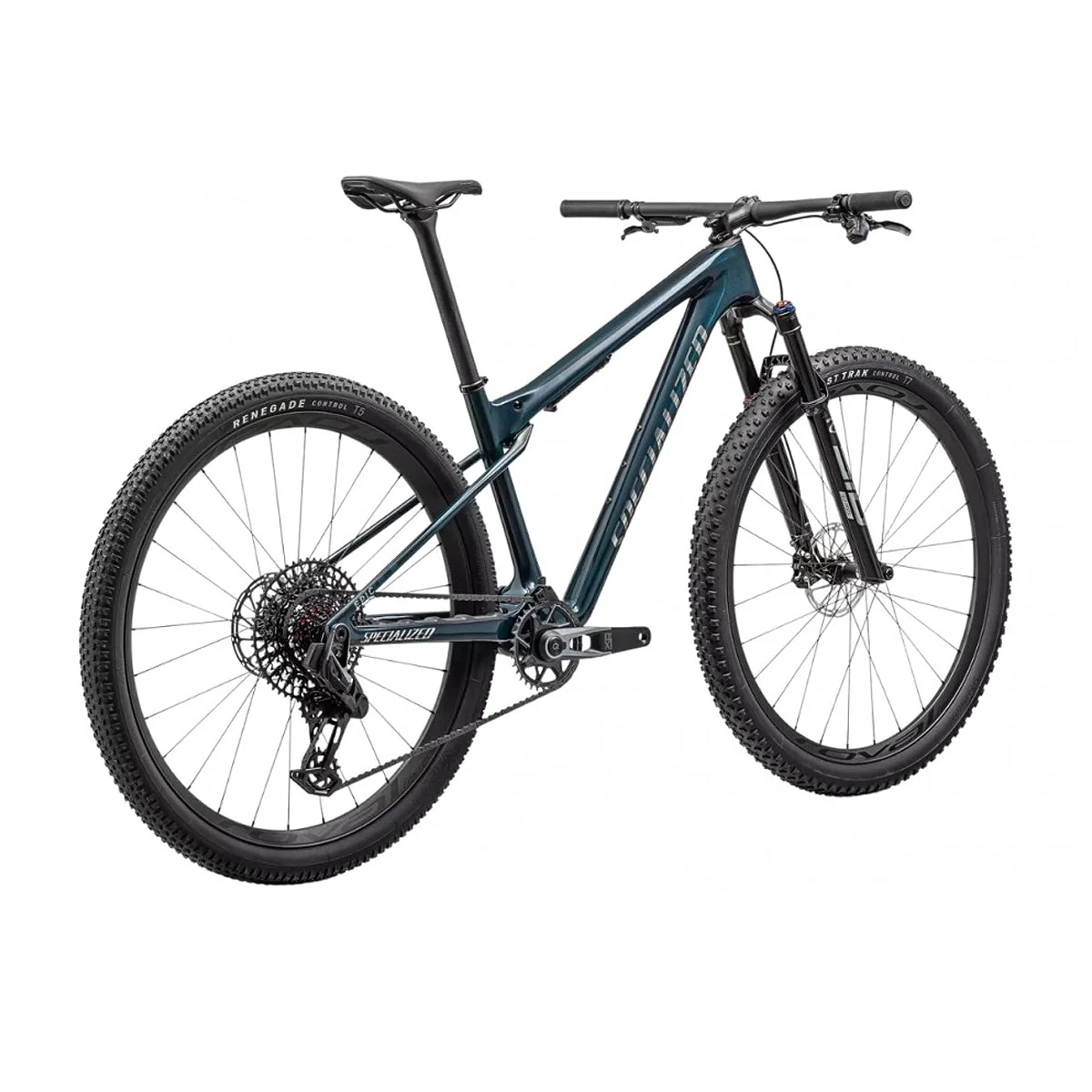 Specialized Epic WC Pro Mountain Bike - GLOSS DEEP LAKE METALLIC / CHROME - Image 3