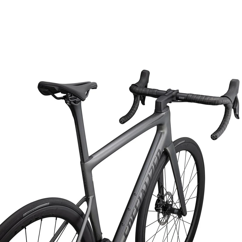 SPECIALIZED Tarmac SL8 Expert 2023 Sram Rival AXS Complete Road Bike - GLOSS SMOKE / OBSIDIAN - Image 4