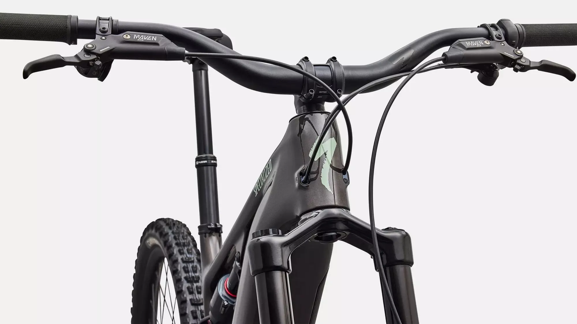 SPECIALIZED Levo 4 EVO Comp - Gloss Warm Smoke / Pistachio - Image 5