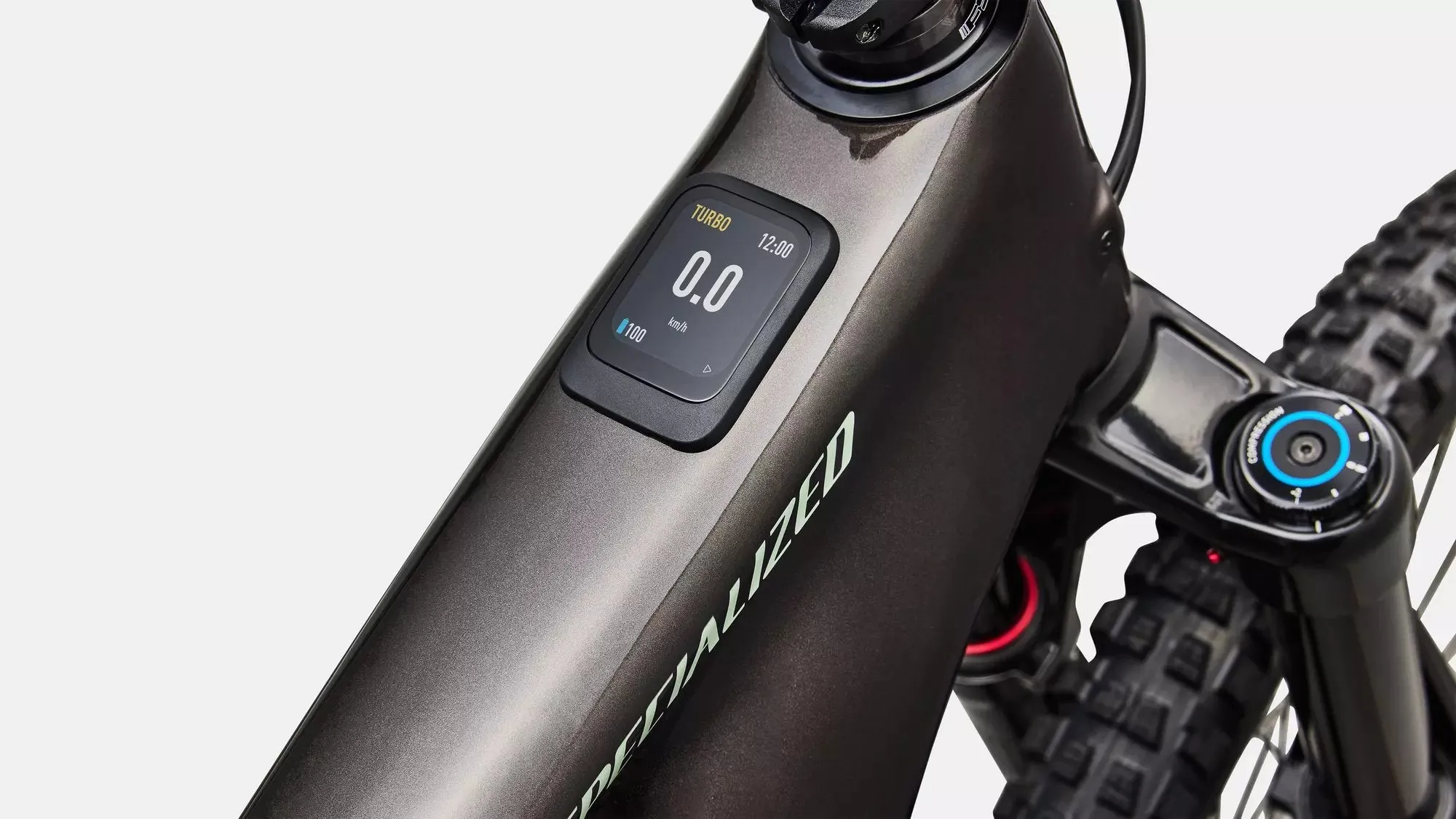 SPECIALIZED Levo 4 EVO Comp - Gloss Warm Smoke / Pistachio - Image 9