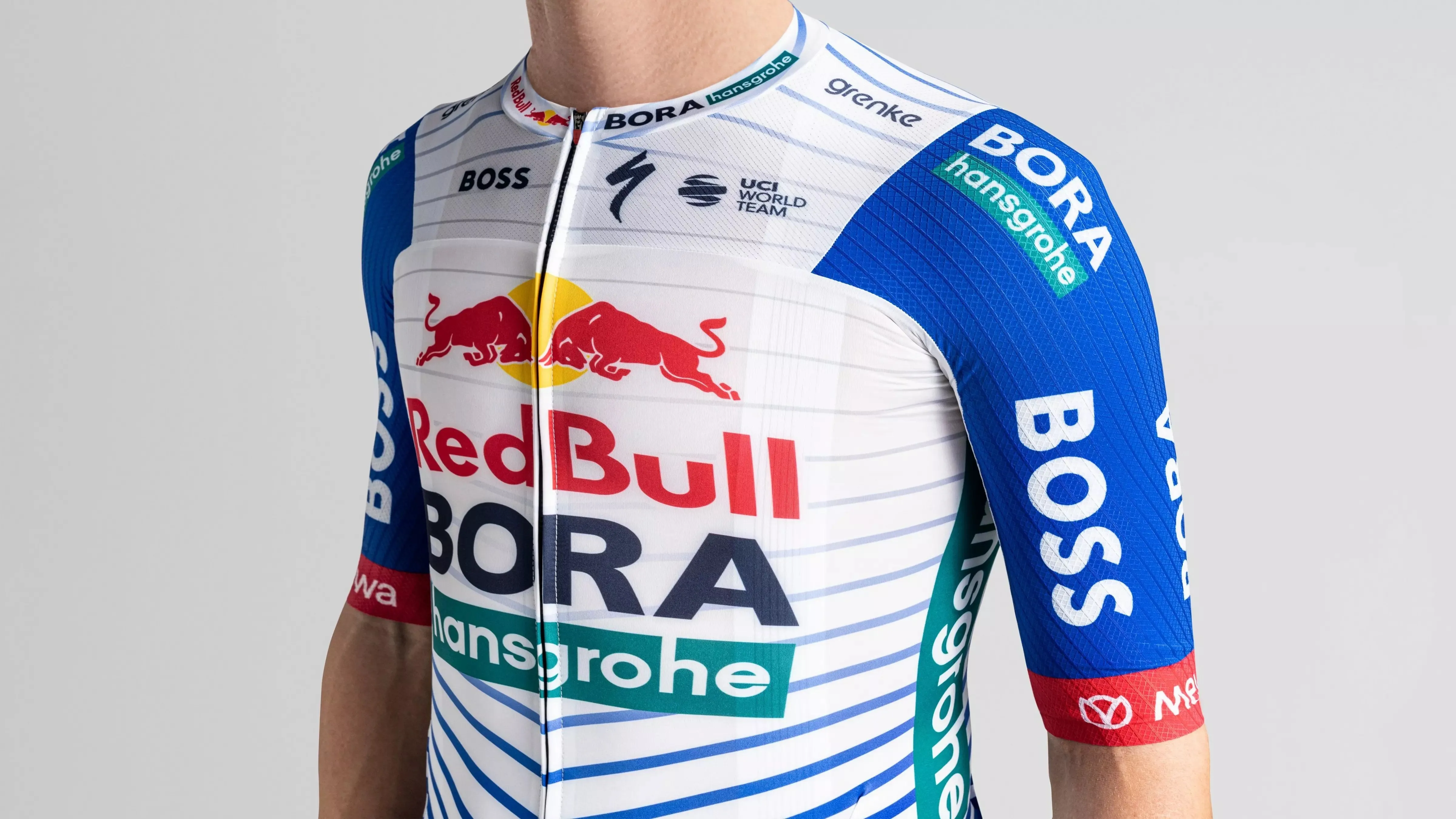 Specialized RBH RACE JERSEY SS LTD 2026 - WHITE/RED BULL BLUE - - Image 4
