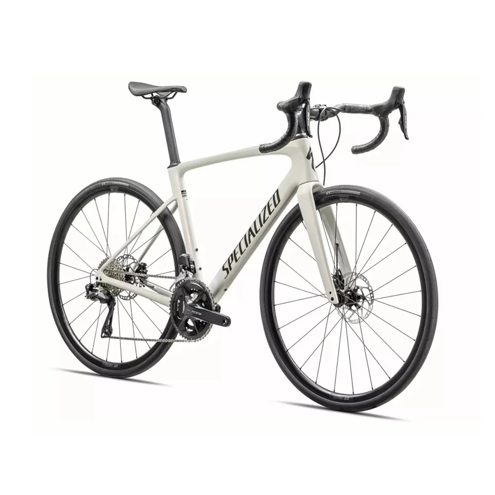 SPECIALIZED Roubaix SL8 COMP 2023 SHIMANO 105 Di2 Complete Road Bike - Mettalic Deep Lake/White Sage Metallic and Red Ghost Pearl Over Dune White/Metallic Obsidian - Image 2