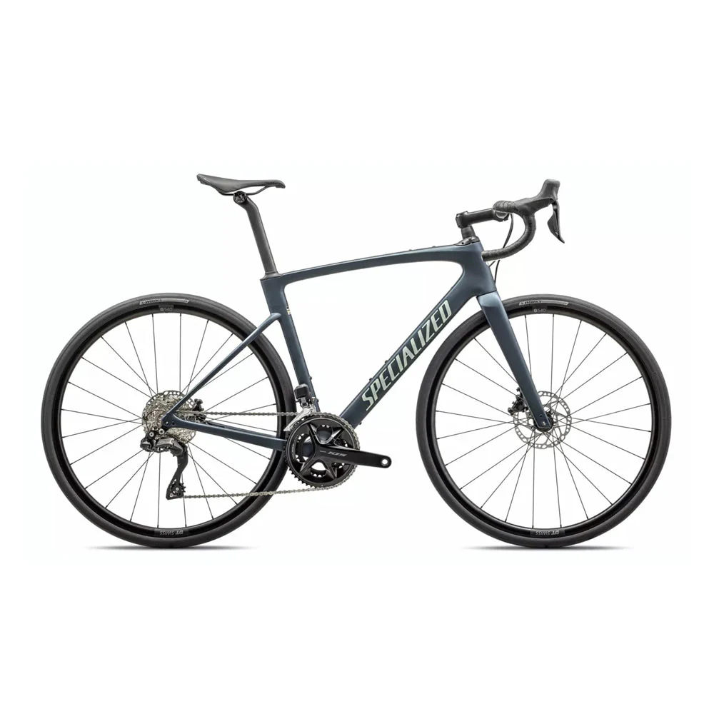 SPECIALIZED Roubaix SL8 COMP 2023 SHIMANO 105 Di2 Complete Road Bike - Mettalic Deep Lake/White Sage Metallic and Red Ghost Pearl Over Dune White/Metallic Obsidian - Image 5