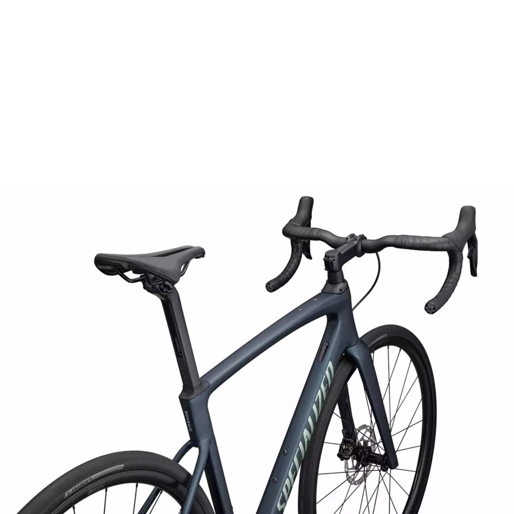 SPECIALIZED Roubaix SL8 COMP 2023 SHIMANO 105 Di2 Complete Road Bike - Mettalic Deep Lake/White Sage Metallic and Red Ghost Pearl Over Dune White/Metallic Obsidian - Image 8