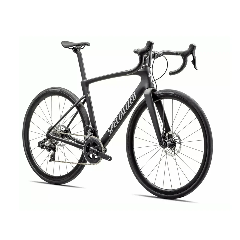 SPECIALIZED Roubaix SL8 EXPERT 2023 SRAM Rival AXS Complete Road Bike - Dove Grey/Chamaleon Lapis and Carbon/Liquis Silver - Image 2