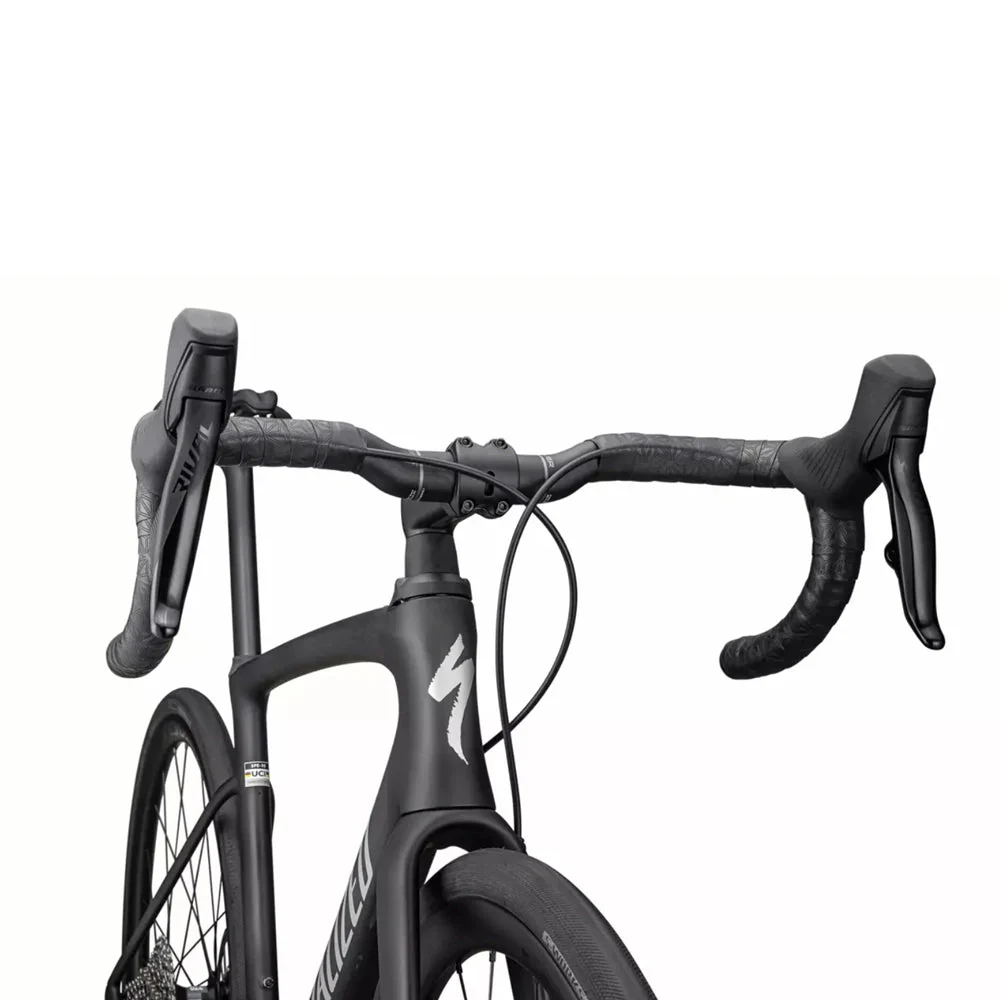 SPECIALIZED Roubaix SL8 EXPERT 2023 SRAM Rival AXS Complete Road Bike - Dove Grey/Chamaleon Lapis and Carbon/Liquis Silver - Image 3