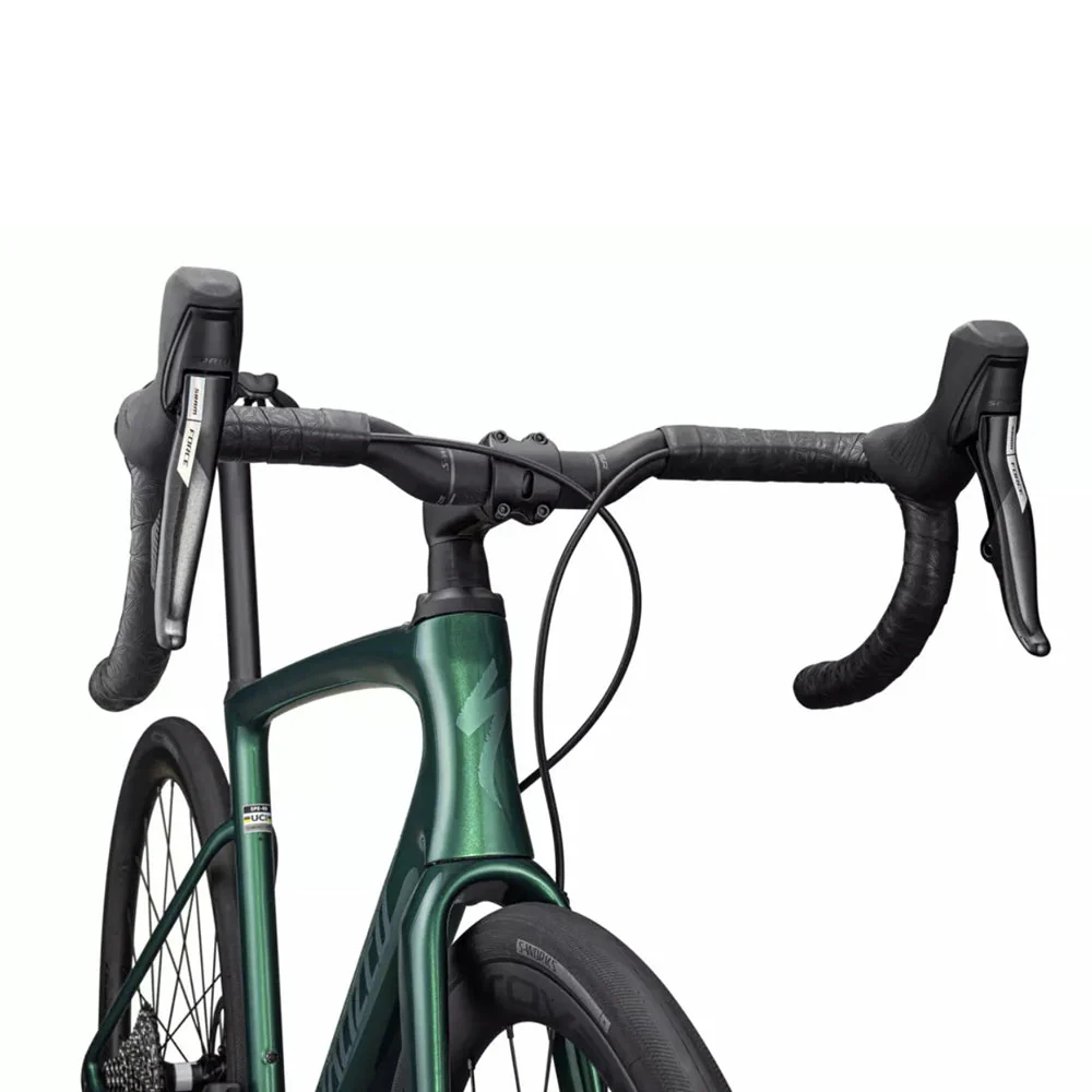 SPECIALIZED Roubaix SL8 PRO 2023 SRAM Force D2 AXS Complete Road Bike - Metallic Pine - Image 3