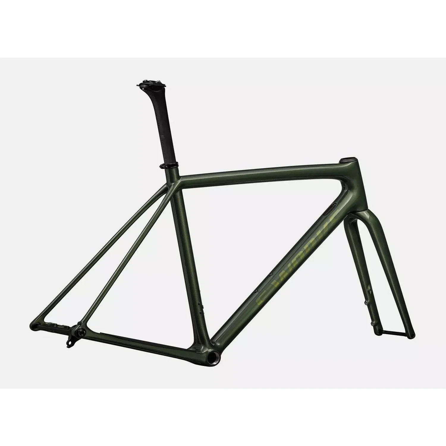 SPECIALIZED SWORKS Crux Gravel Frameset - Gloss Cypress Metallic / Viavi Gold to Silver Pearl - Image 2