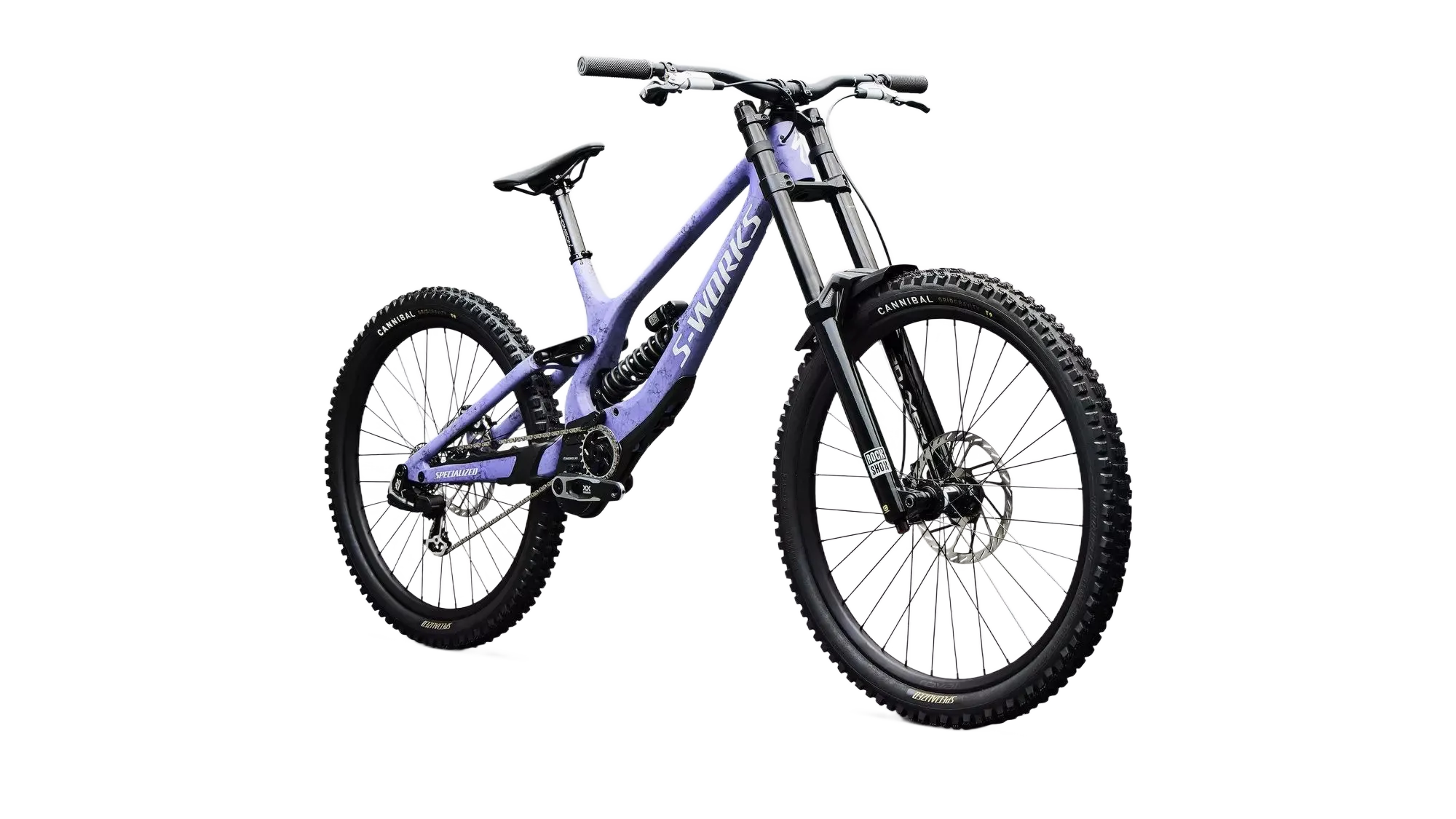 SPECIALIZED S-Works Demo 11 - Satin / Powder Indigo Tint / Black Tint Carbon / White - Image 2