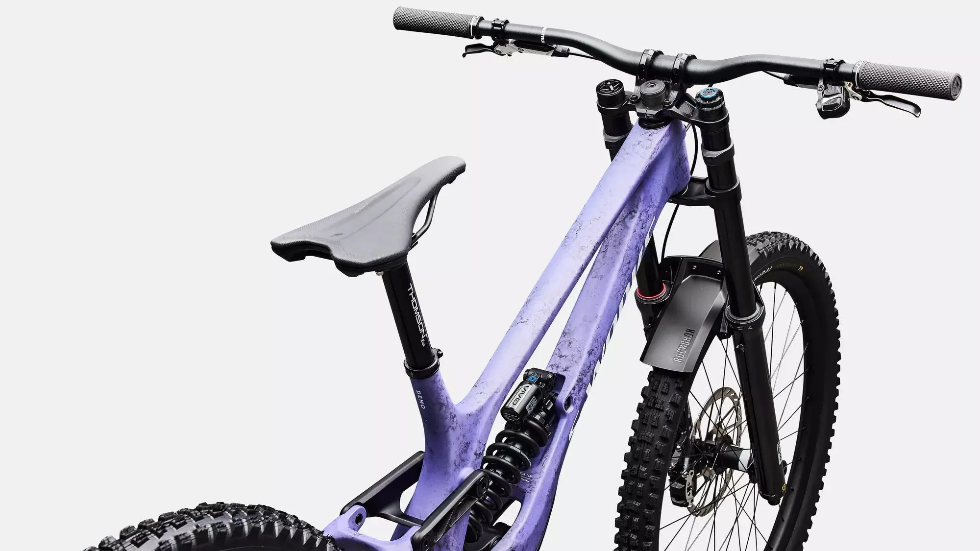 SPECIALIZED S-Works Demo 11 - Satin / Powder Indigo Tint / Black Tint Carbon / White - Image 4