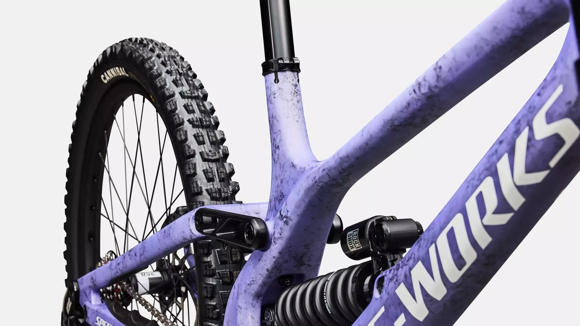 SPECIALIZED S-Works Demo 11 - Satin / Powder Indigo Tint / Black Tint Carbon / White - Image 6