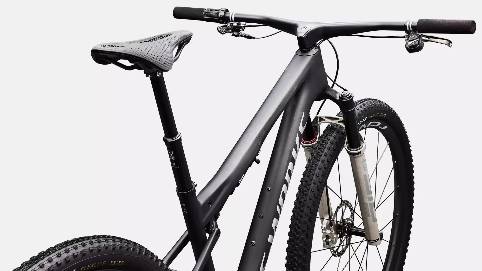 SPECIALIZED S-Works Epic 9 Ultralight LTD Complete MTB - Satin Carbon / Silver Foil - Image 4