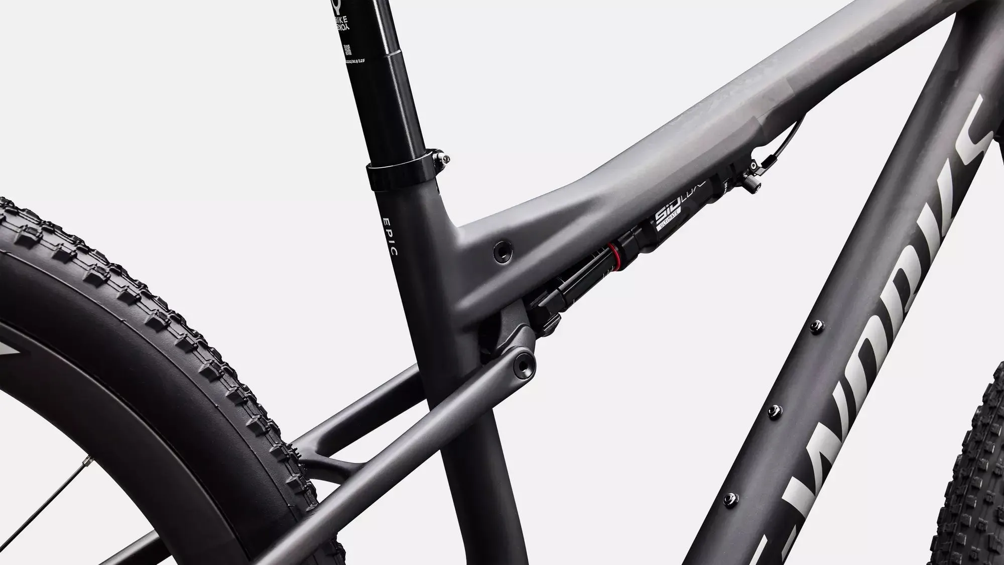 SPECIALIZED S-Works Epic 9 Ultralight LTD Complete MTB - Satin Carbon / Silver Foil - Image 7