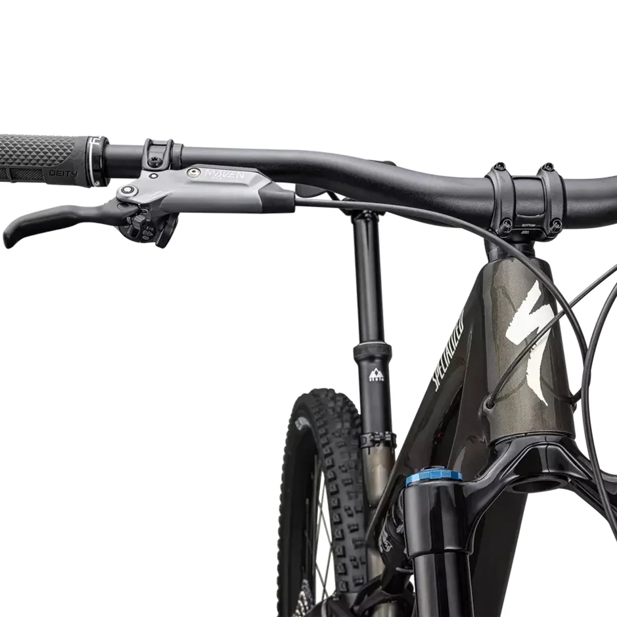 SPECIALIZED STUMPJUMPER 15 Expert 2025 Mountain Bike - Satin Electric Green / Gloss Gunmetal / White Mountains - Image 4