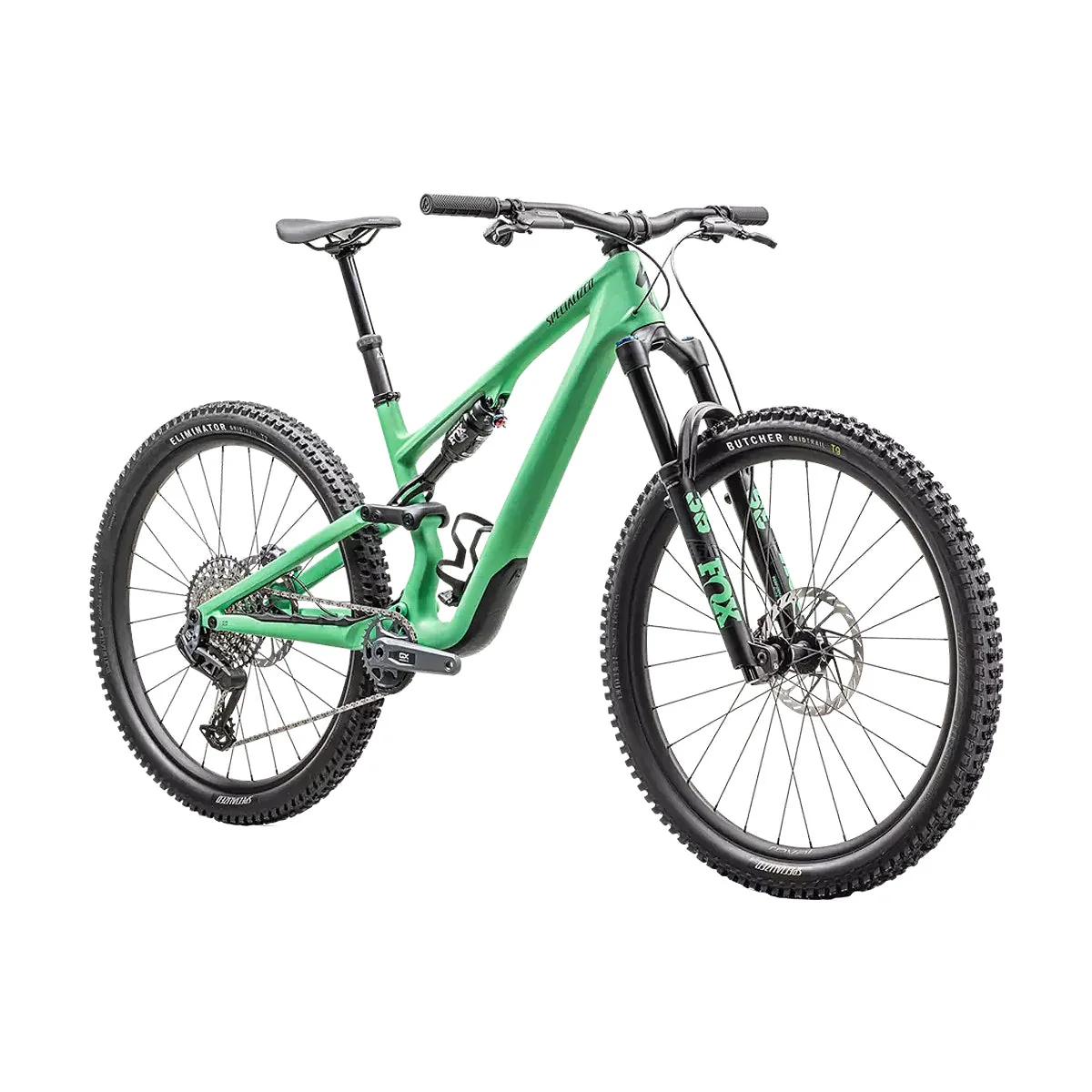 SPECIALIZED STUMPJUMPER 15 Expert 2025 Mountain Bike - Satin Electric Green / Satin Forest Green - Image 2
