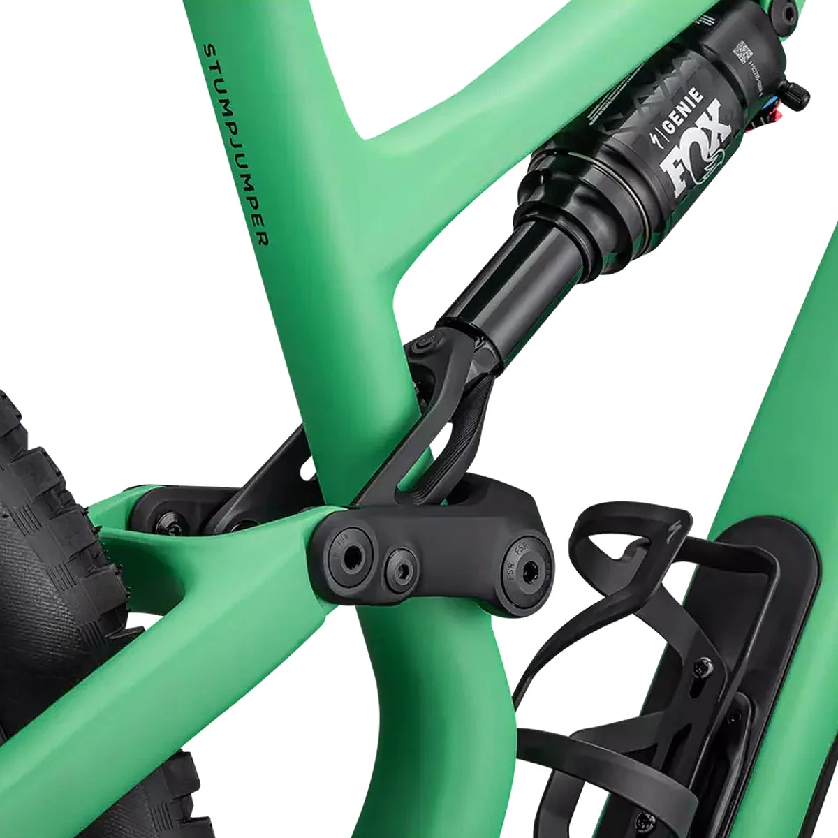 SPECIALIZED STUMPJUMPER 15 Expert 2025 Mountain Bike - Satin Electric Green / Satin Forest Green - Image 4