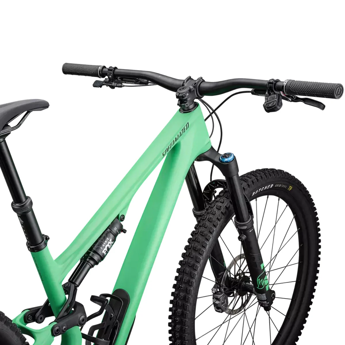 SPECIALIZED STUMPJUMPER 15 Expert 2025 Mountain Bike - Satin Electric Green / Satin Forest Green - Image 6
