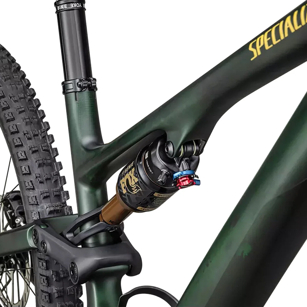 SPECIALIZED STUMPJUMPER 15 Pro 2025 Mountain Bike - Satin Green Tint / Gunmetal / Satin Metallic Sulphur - Image 5