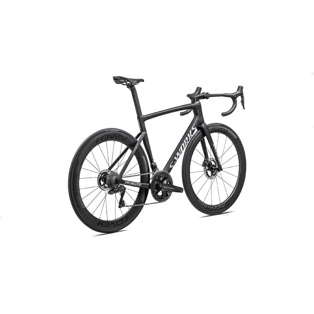 SPECIALIZED SW TARMAC SL7 Disc Complete Bike Road Shimano Dura Ace Di2 - Satin Red Onyx Granite Over Black / Metallic White Silver - Image 3