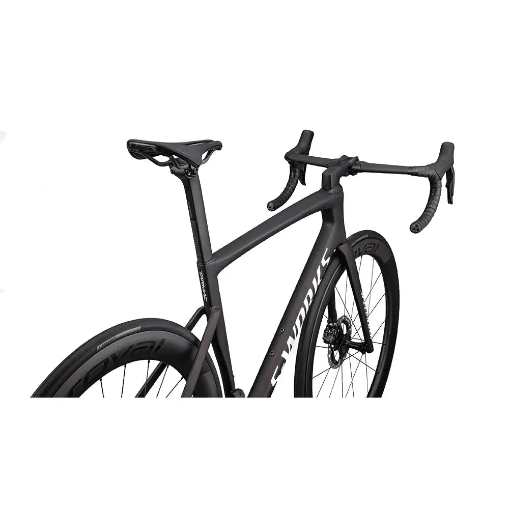 SPECIALIZED SW TARMAC SL7 Disc Complete Bike Road Shimano Dura Ace Di2 - Satin Red Onyx Granite Over Black / Metallic White Silver - Image 6