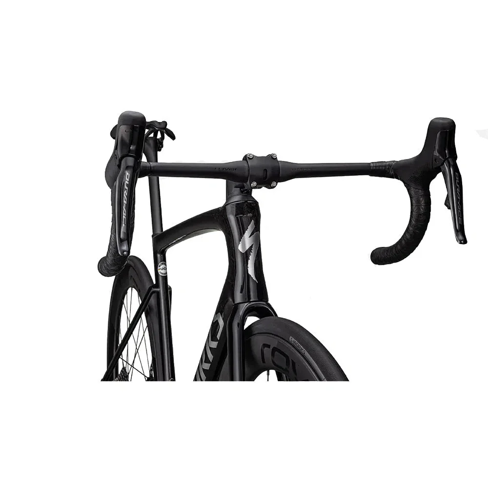 SPECIALIZED SW TARMAC SL7 Disc Complete Bike Road Shimano Dura Ace Di2 - Gloss Black Pearl Granite Over Carbone / Chrome - Image 3