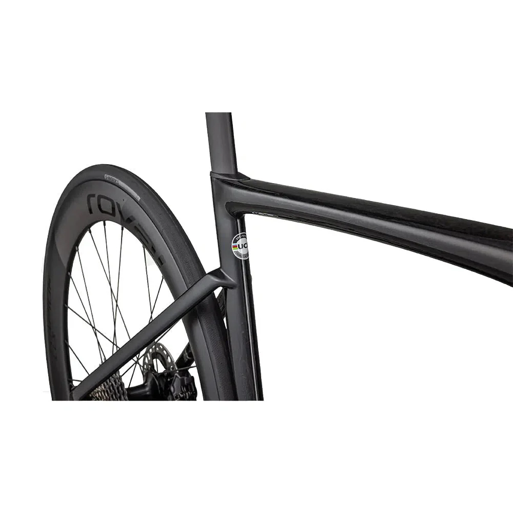SPECIALIZED SW TARMAC SL7 Disc Complete Bike Road Shimano Dura Ace Di2 - Gloss Black Pearl Granite Over Carbone / Chrome - Image 5