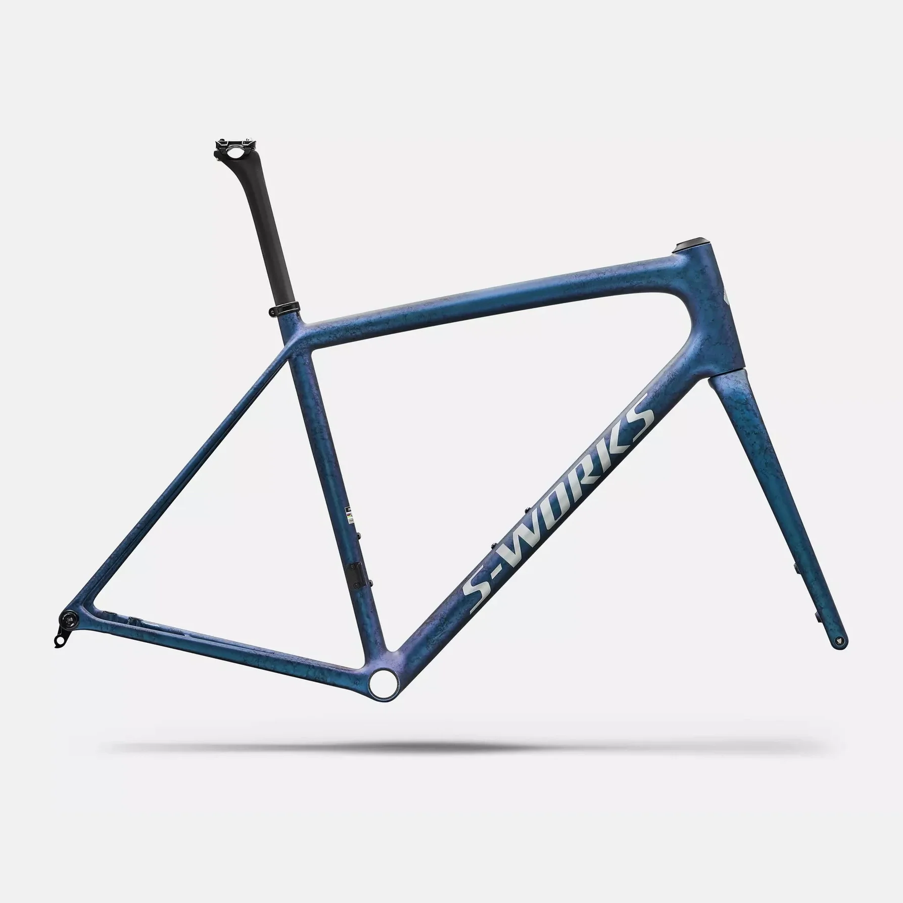 SPECIALIZED Sworks Aethos 2 Frameset  2026 - Satin Black Ink Wash / Pearl / Shadow Silver - Image 3