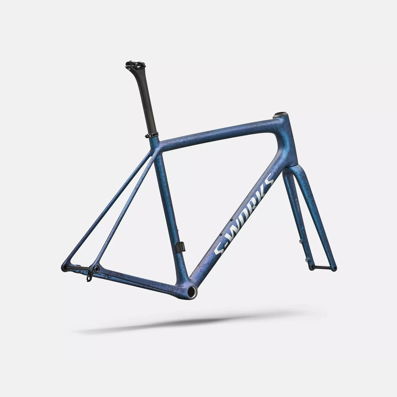 SPECIALIZED Sworks Aethos 2 Frameset  2026 - Satin Black Ink Wash / Pearl / Shadow Silver - Image 4