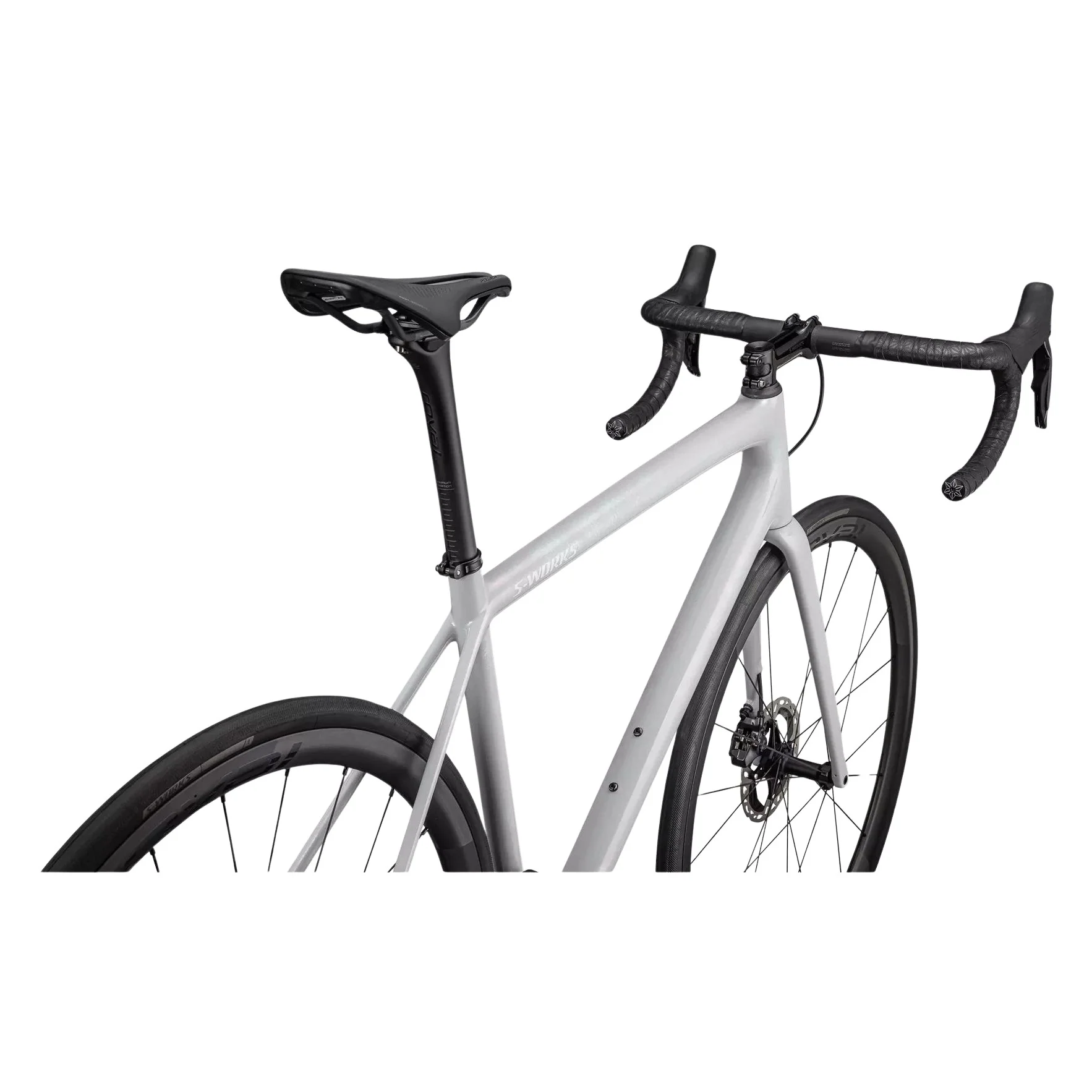 SPECIALIZED SWORKS Aethos Shimano Dura Di2 Ace Road Bike - GLOSS BIRCH/ABALONE-LAPIS ORGANIC COLOR RUN/DUNE - Image 3