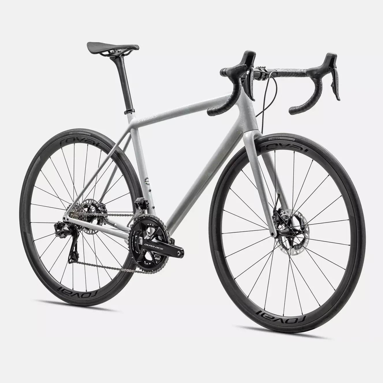 SPECIALIZED SWORKS Aethos Shimano Dura Di2 Ace Road Bike - GLOSS BIRCH/ABALONE-LAPIS ORGANIC COLOR RUN/DUNE - Image 4