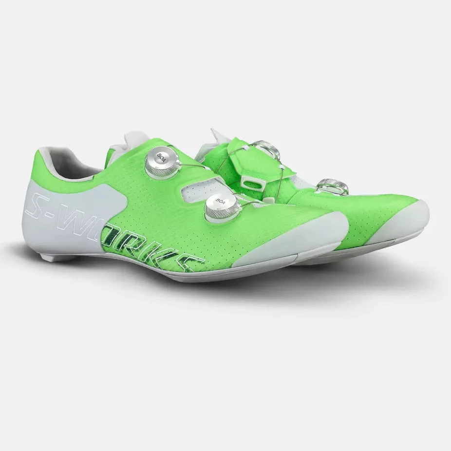 SPECIALIZED Sworks Ares 2 Road Cycling Shoes - Green Gecko - Image 2