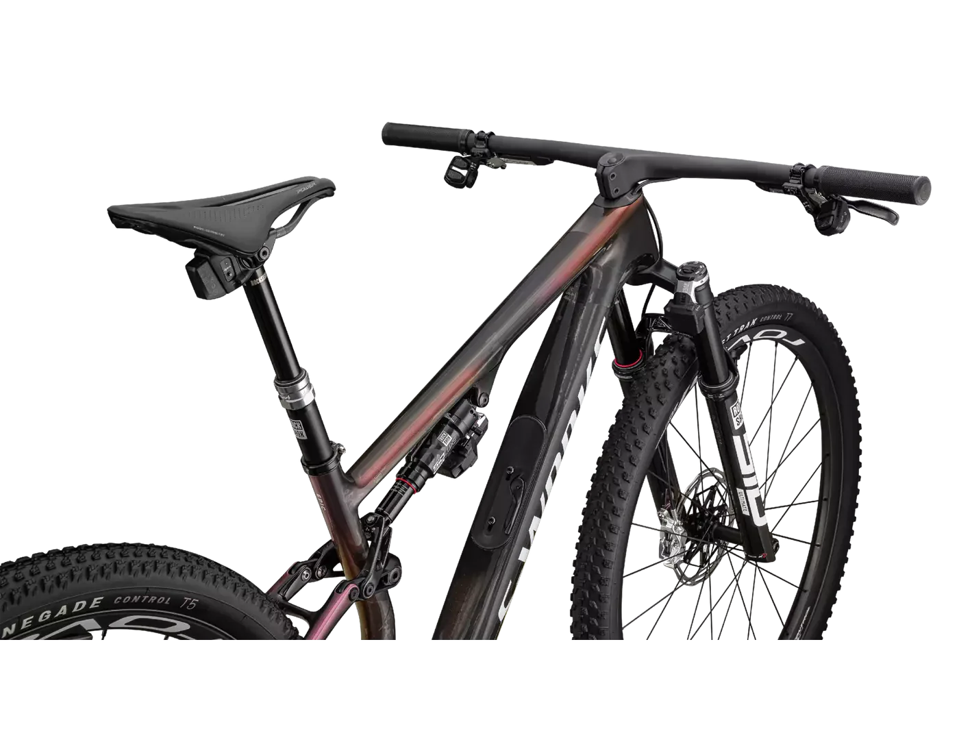SPECIALIZED Sworks Epic 8 SRAM XX Mountain Bike - Gloss Carbon/Metallic Vivid Pink/Viavi Magenta Gold/Metallic Midnight Shadow/White - Image 4