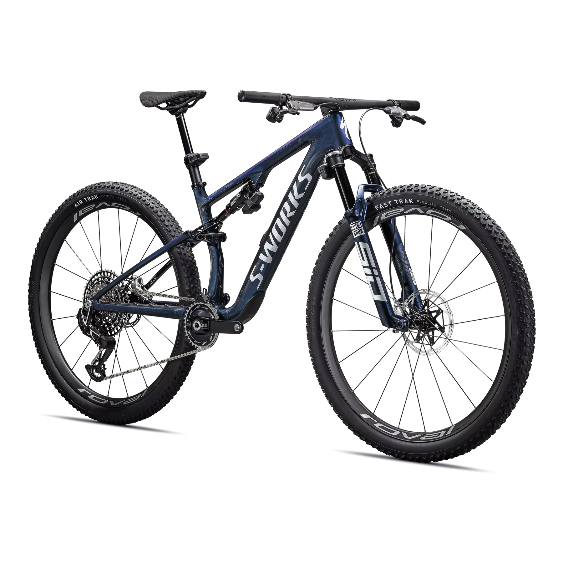 SPECIALIZED Sworks Epic 8 2026 SRAM XX Complete MTB - Gloss Cyan Blue Pearl / Metallic White Silver - Image 2