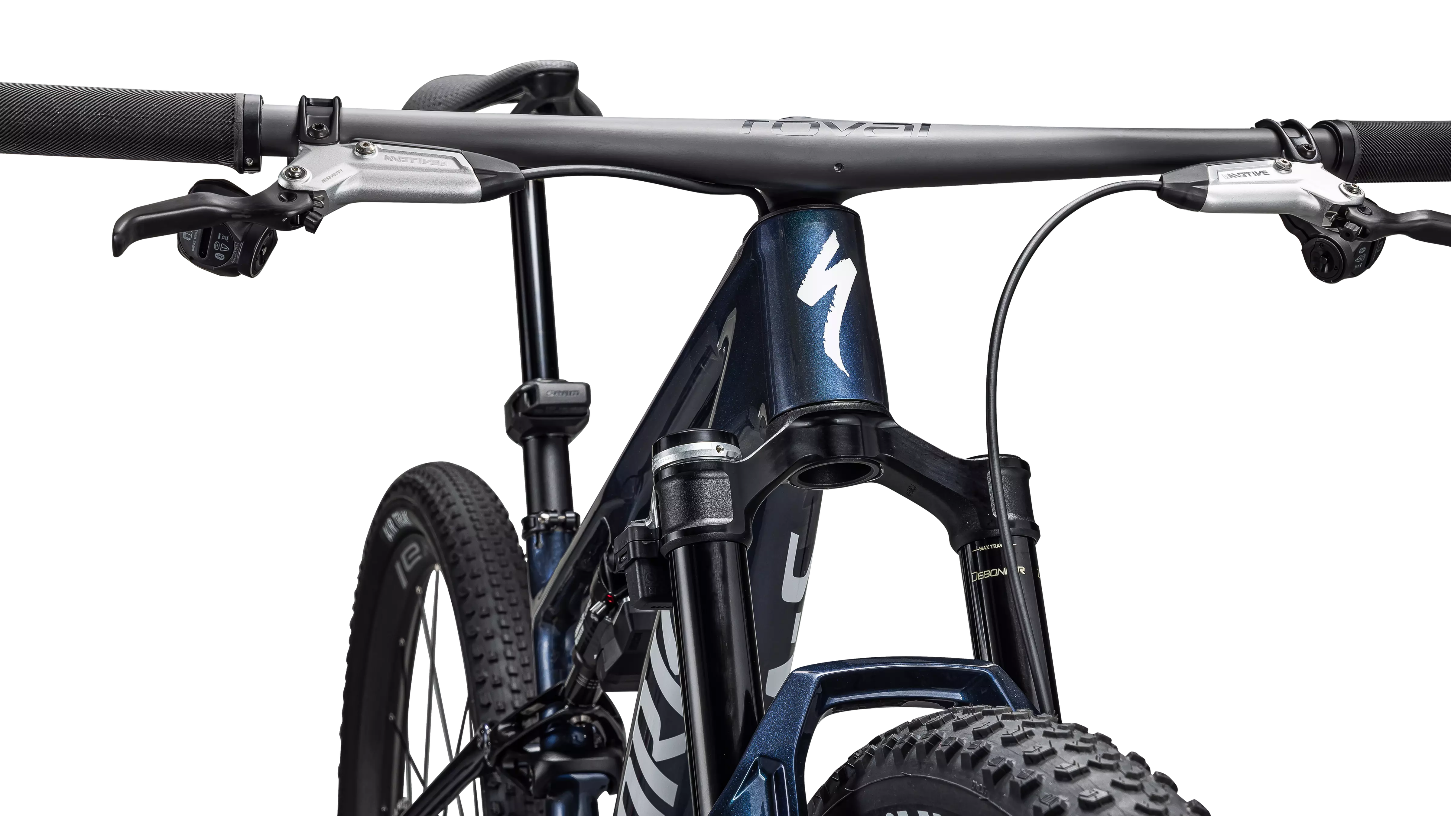 SPECIALIZED Sworks Epic 8 2026 SRAM XX Complete MTB - Gloss Cyan Blue Pearl / Metallic White Silver - Image 5