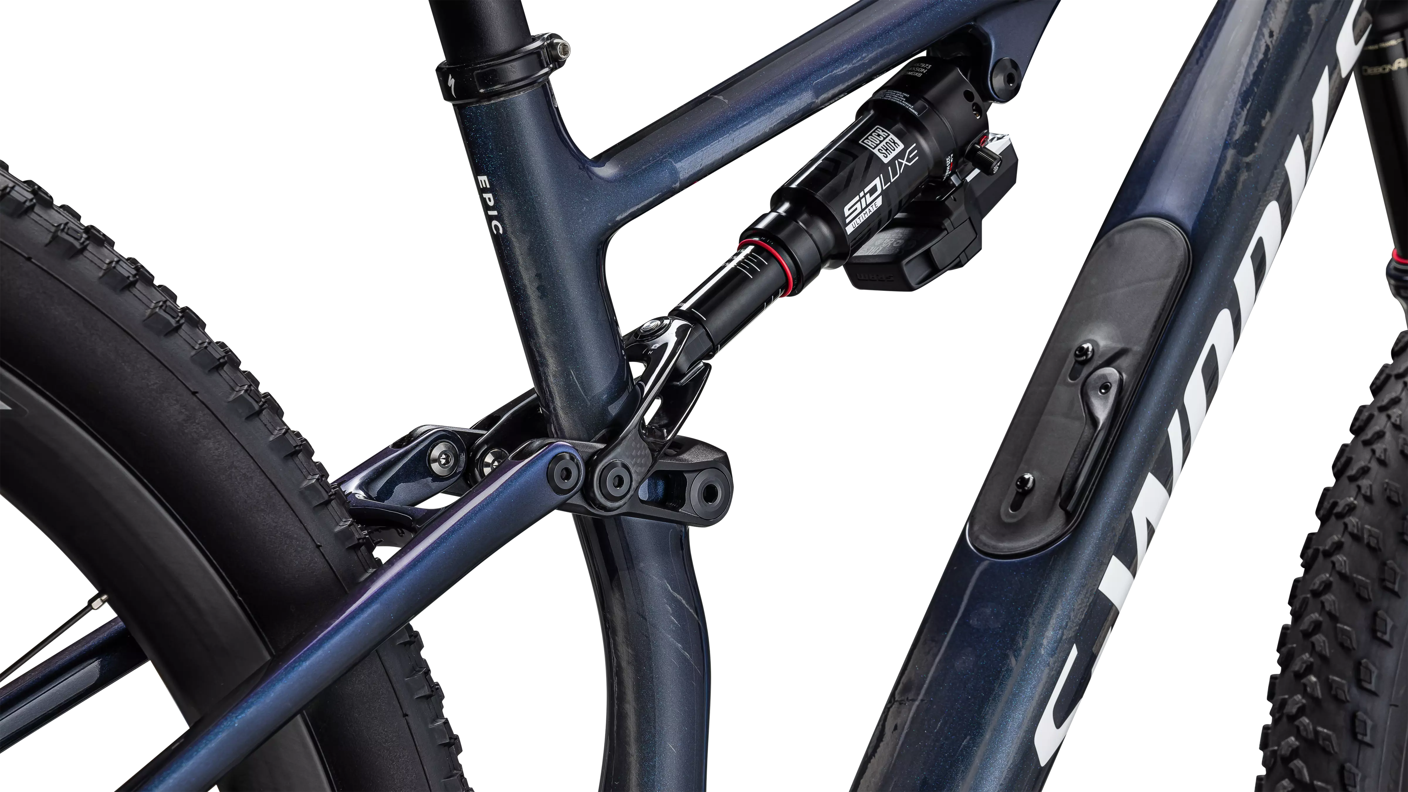 SPECIALIZED Sworks Epic 8 2026 SRAM XX Complete MTB - Gloss Cyan Blue Pearl / Metallic White Silver - Image 7