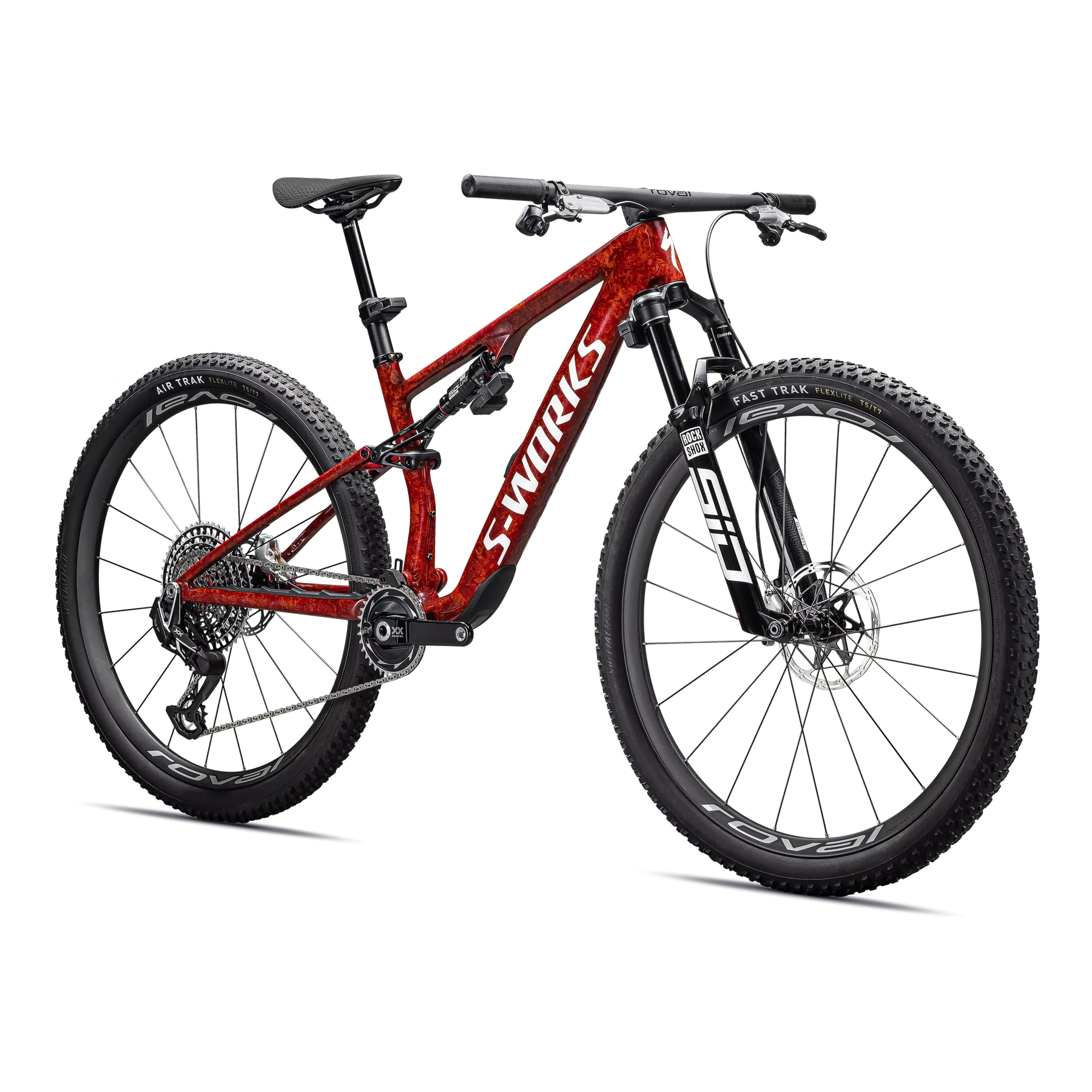 SPECIALIZED Sworks Epic 8 2026 SRAM XX Complete MTB - Gloss Fiery Red Dry Impasto / Metallic White Silver - Image 2