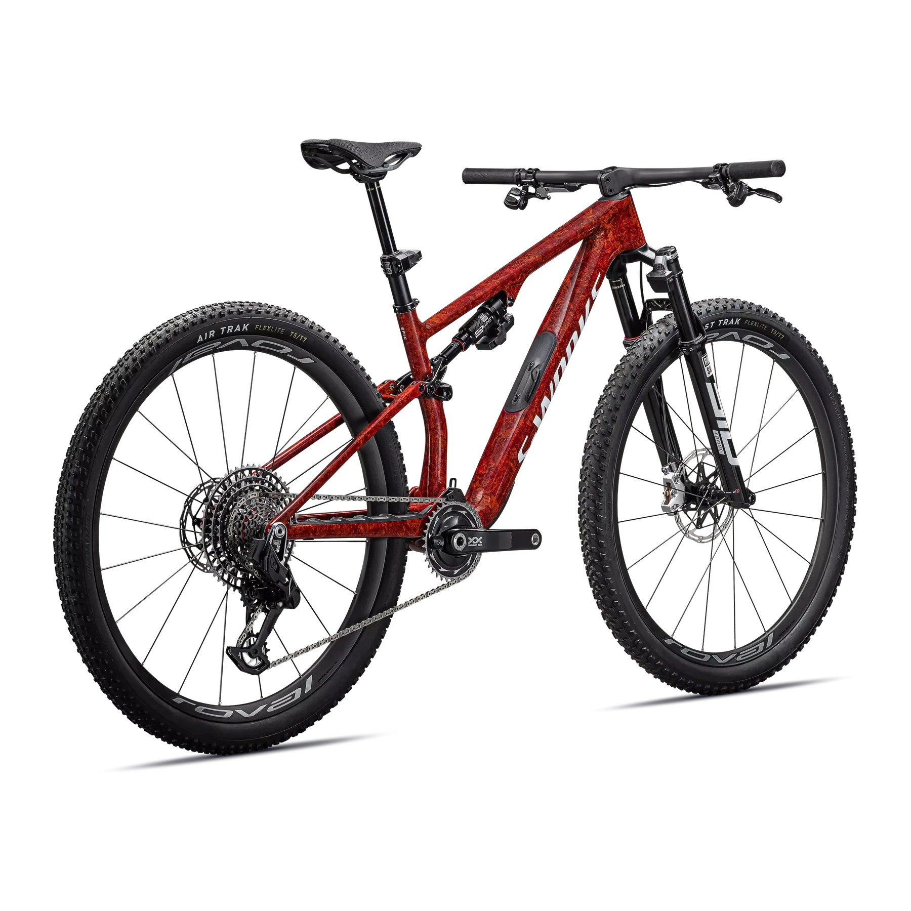 SPECIALIZED Sworks Epic 8 2026 SRAM XX Complete MTB - Gloss Fiery Red Dry Impasto / Metallic White Silver - Image 3