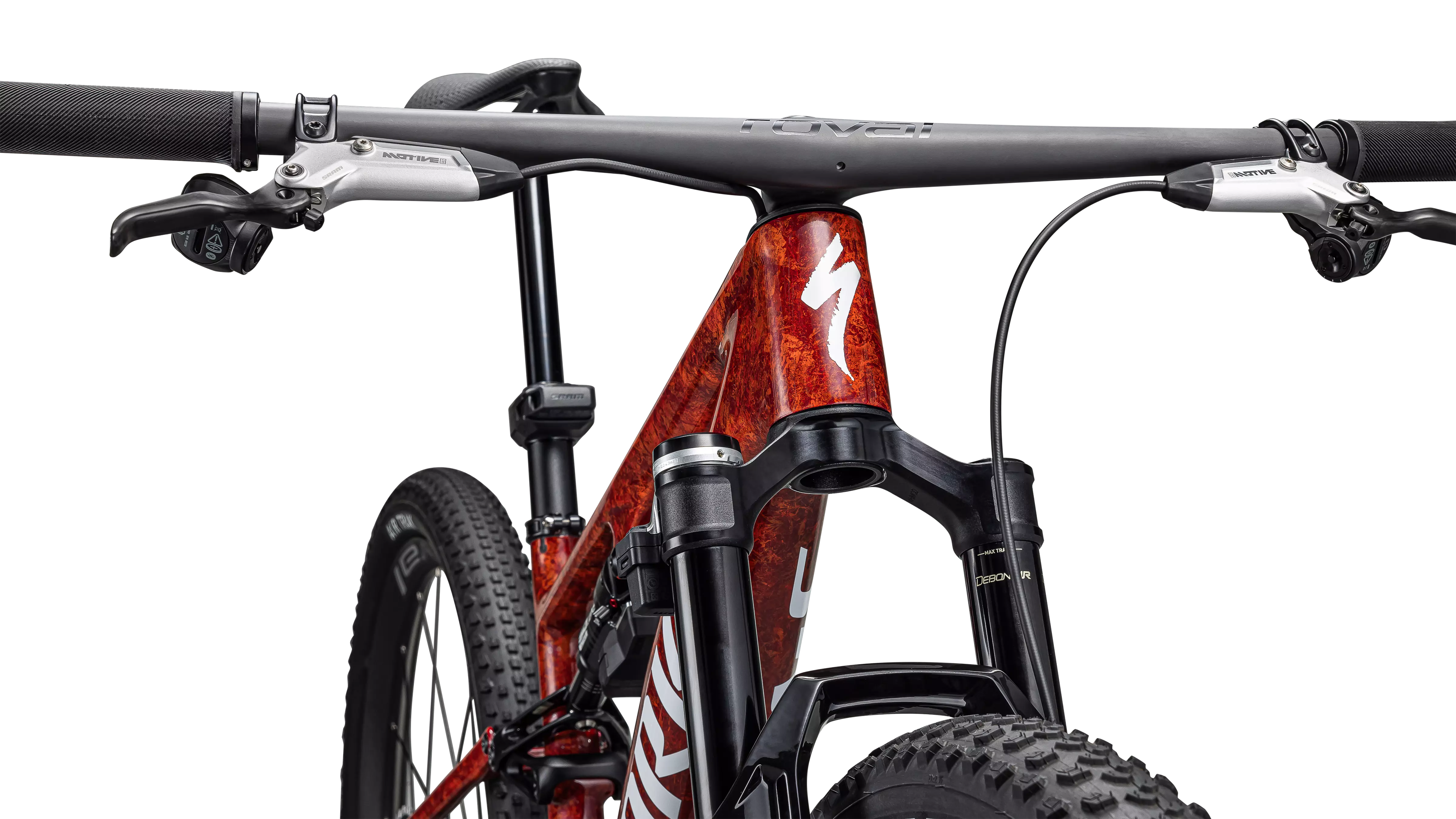 SPECIALIZED Sworks Epic 8 2026 SRAM XX Complete MTB - Gloss Fiery Red Dry Impasto / Metallic White Silver - Image 5