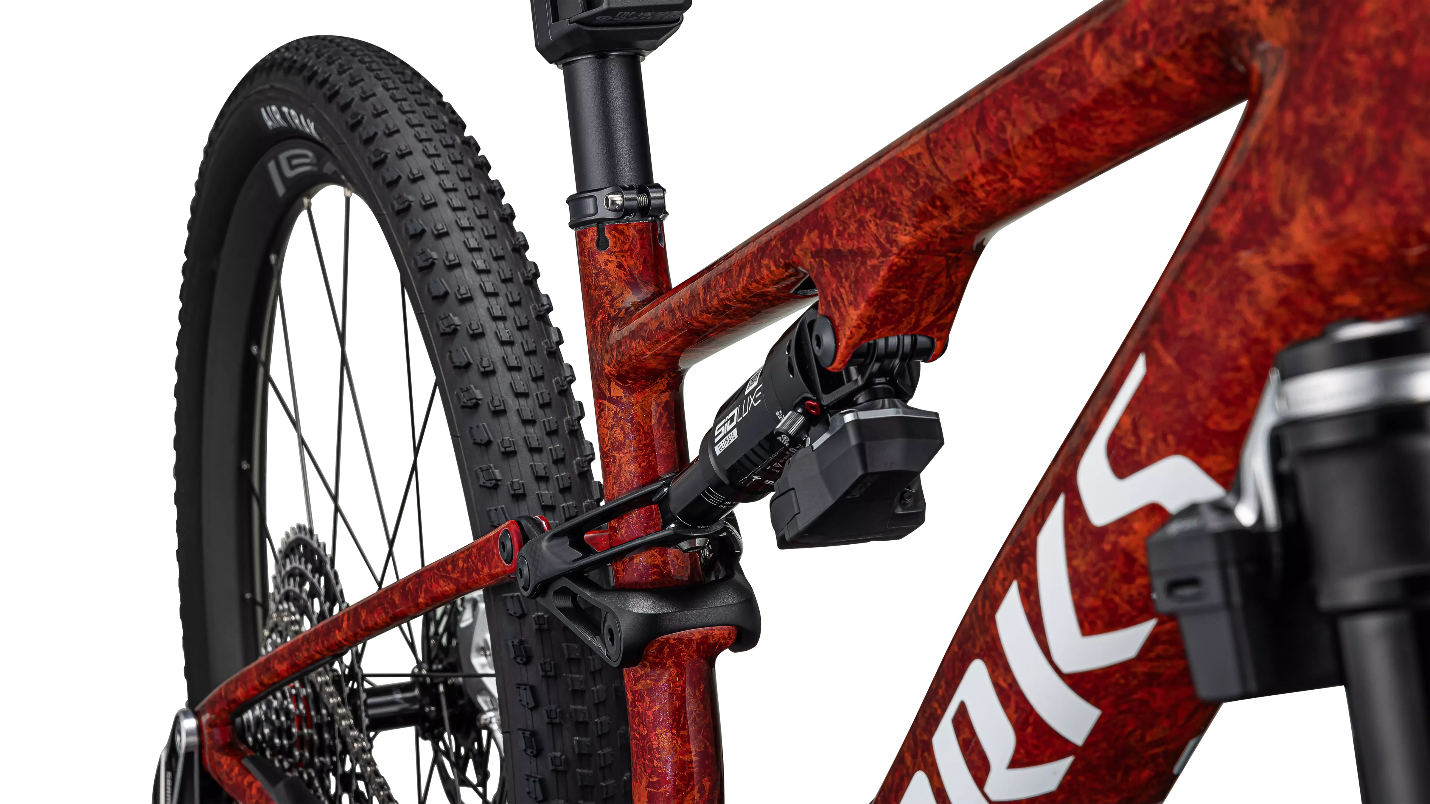 SPECIALIZED Sworks Epic 8 2026 SRAM XX Complete MTB - Gloss Fiery Red Dry Impasto / Metallic White Silver - Image 6