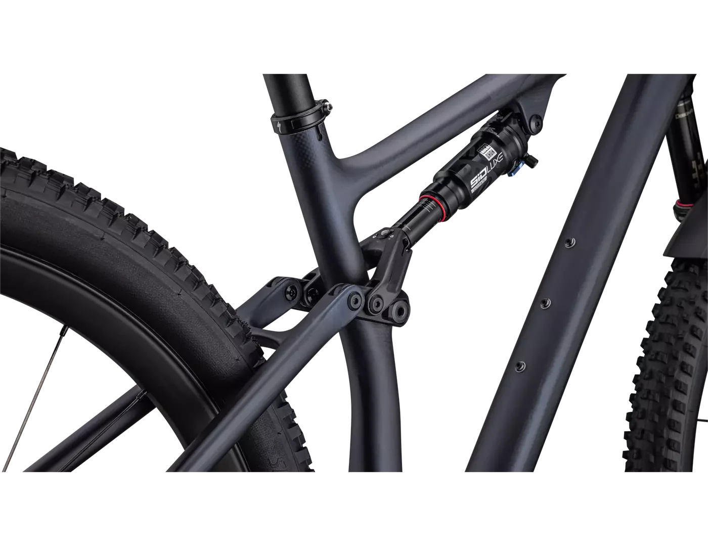 SPECIALIZED SWORKS Epic Evo SRAM XX1 AXS Complete MTB - Satin Blue Ghost Pearl/Black Chrome/Gold Ghost Pearl - Image 6