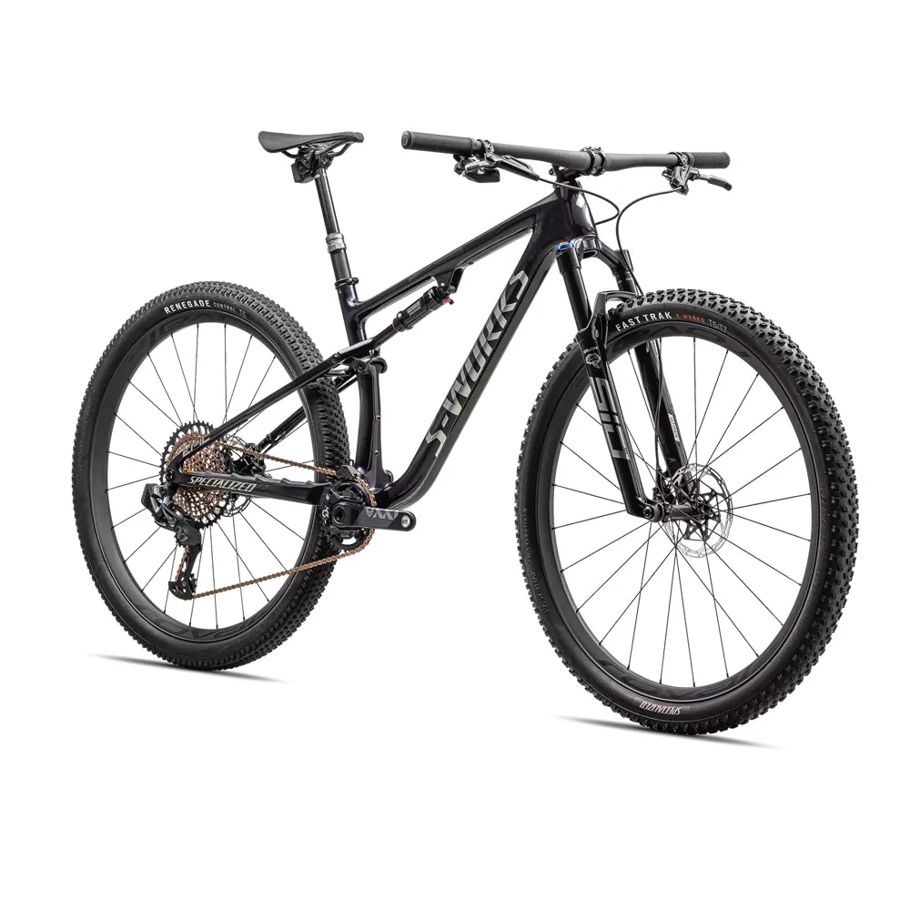 SPECIALIZED SWORKS Epic  SRAM XX1 AXS - GLOSS PURPLE TINT FADES OVER CARBON / CHROME - Image 2