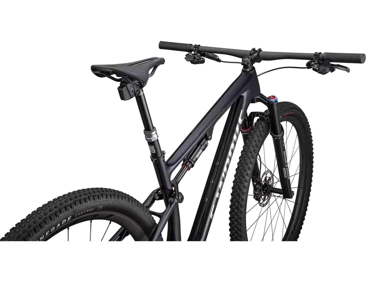 SPECIALIZED SWORKS Epic  SRAM XX1 AXS - GLOSS PURPLE TINT FADES OVER CARBON / CHROME - Image 3