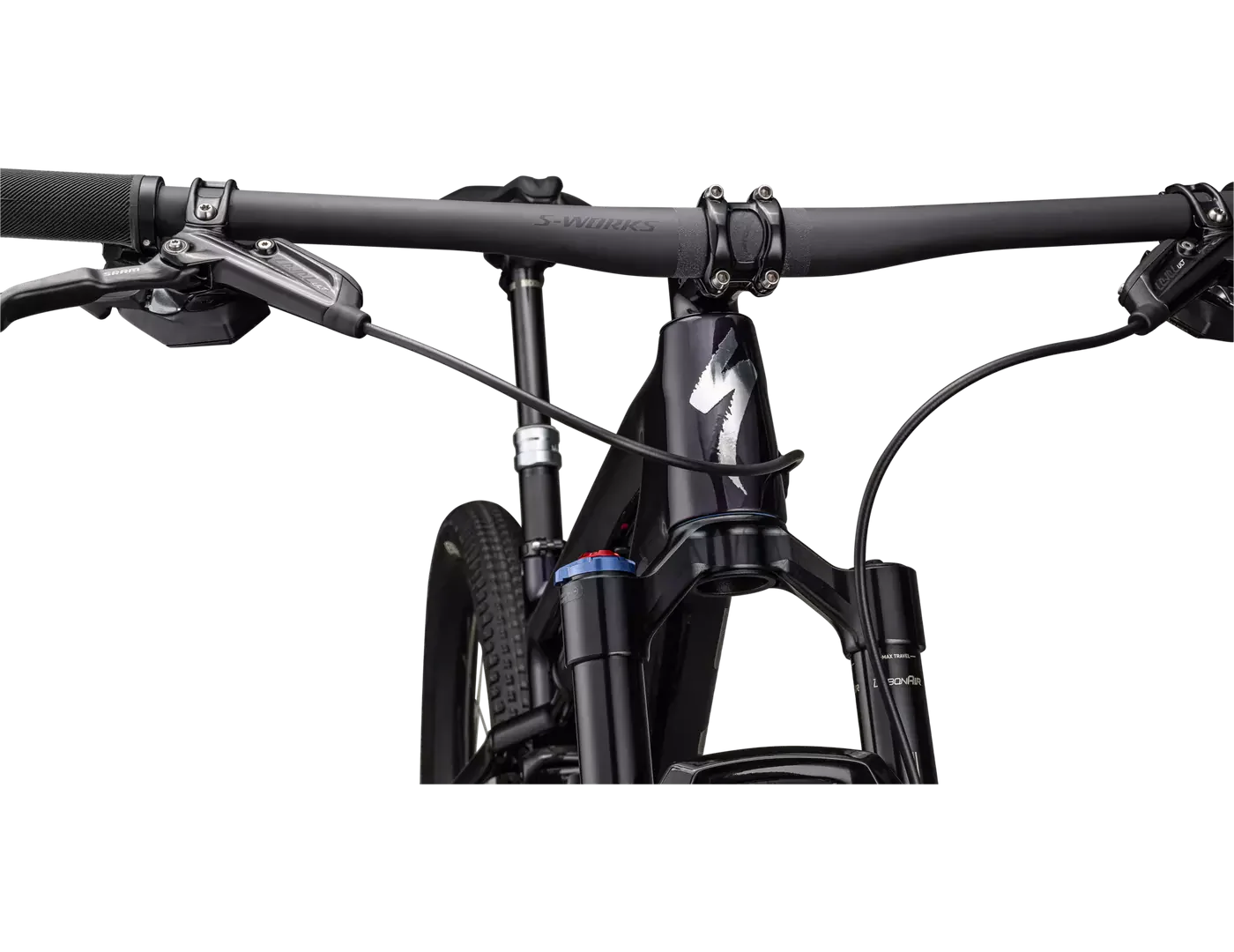 SPECIALIZED SWORKS Epic  SRAM XX1 AXS - GLOSS PURPLE TINT FADES OVER CARBON / CHROME - Image 5