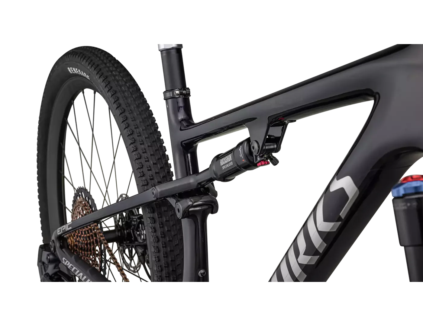 SPECIALIZED SWORKS Epic  SRAM XX1 AXS - GLOSS PURPLE TINT FADES OVER CARBON / CHROME - Image 6