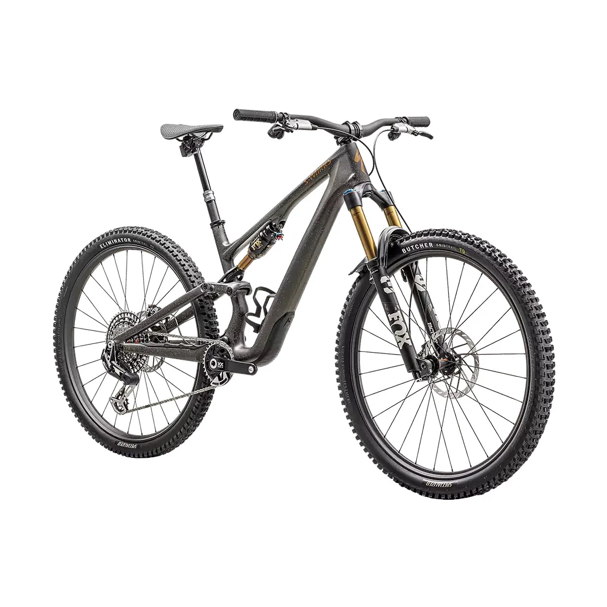 SPECIALIZED SWORKS Stumpjumper 15 2025 Mountain Bike - Satin Gunmetal / Clay / White Mtn / Dove Grey / Gloss Bronze - Image 2