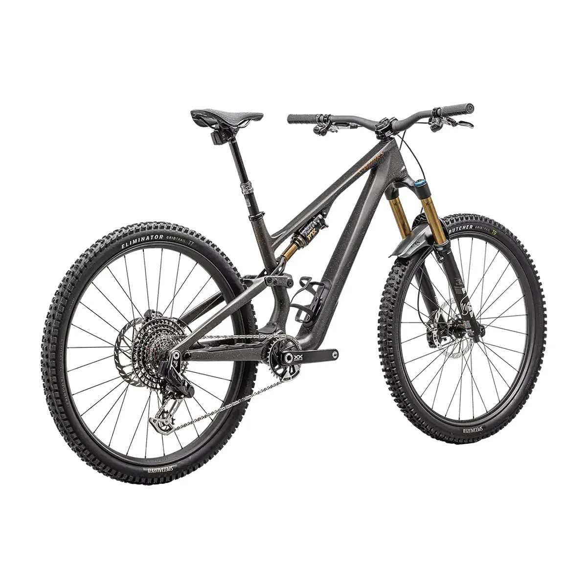 SPECIALIZED SWORKS Stumpjumper 15 2025 Mountain Bike - Satin Gunmetal / Clay / White Mtn / Dove Grey / Gloss Bronze - Image 3