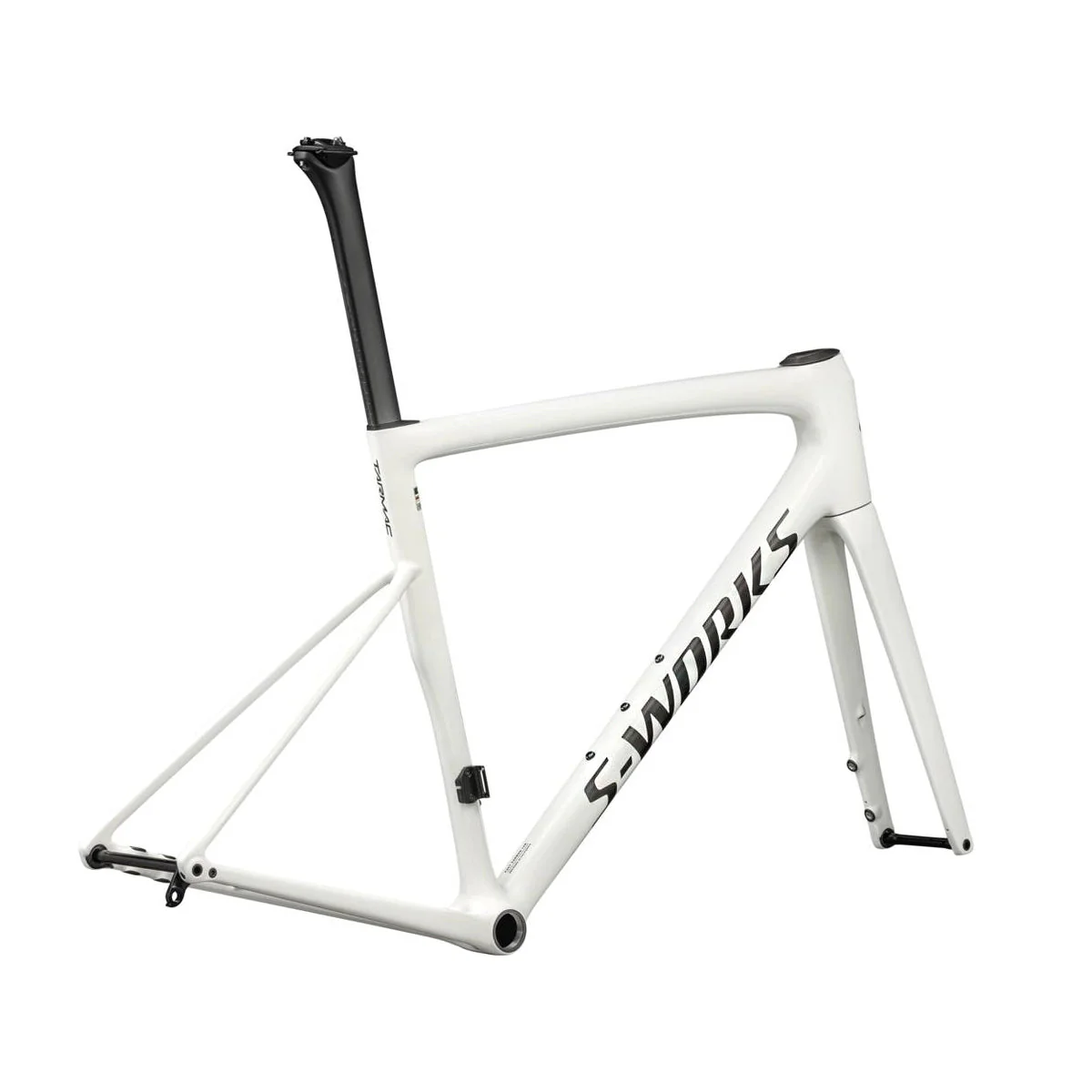 SPECIALIZED Sworks Tarmac SL8 2024 Road Frameset - GLOSS CQV REFLEX FINE GOLD PEARL OVER WHITE / SATIN CARBON - Image 3